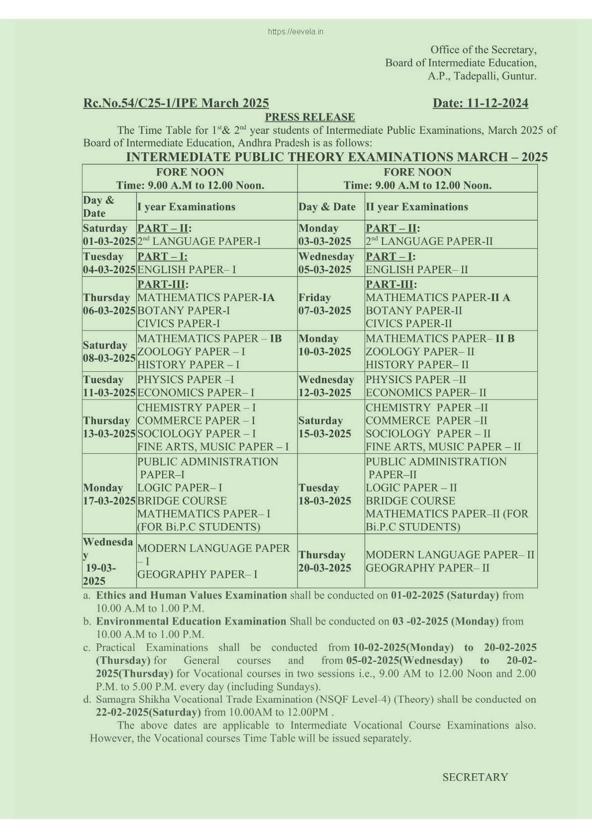 AP-INTER-2025-EXAM-SCHEDULE